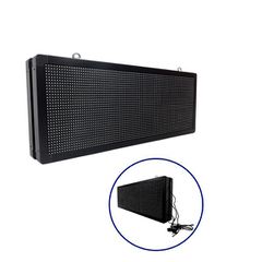 GLOBOSTAR® DISPLAY 90322 Κυλιόμενη Ψηφιακή Επιγραφή P10 Διπλής Όψης LED AC 220-240V Αδιάβροχο IP65 Πράσινο - WiFi Control μέσω FK APP - Αισθητήρας Θερμοκρασίας & Υγρασίας - Μ104 x Π12 x Υ40cm - 2 Χρόν