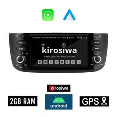 KIROSIWA 2GB FIAT GRANDE PUNTO και PUNTO EVO (μετά το 2012) Android οθόνη αυτοκίνητου με GPS WI-FI DSP (ηχοσύστημα αφής 6.1" ιντσών Youtube Playstore MP3 USB Radio Bluetooth 4x60W Mirrorlink εργο