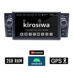 KIROSIWA 2GB FIAT GRANDE PUNTO (2005 - 2012) Android οθόνη αυτοκίνητου με GPS WI-FI DSP (ηχοσύστημα αφής 6.1" ιντσών OEM 2GB Youtube Playstore MP3 USB Radio Bluetooth 4x60W Mirrorlink εργοστασιακ