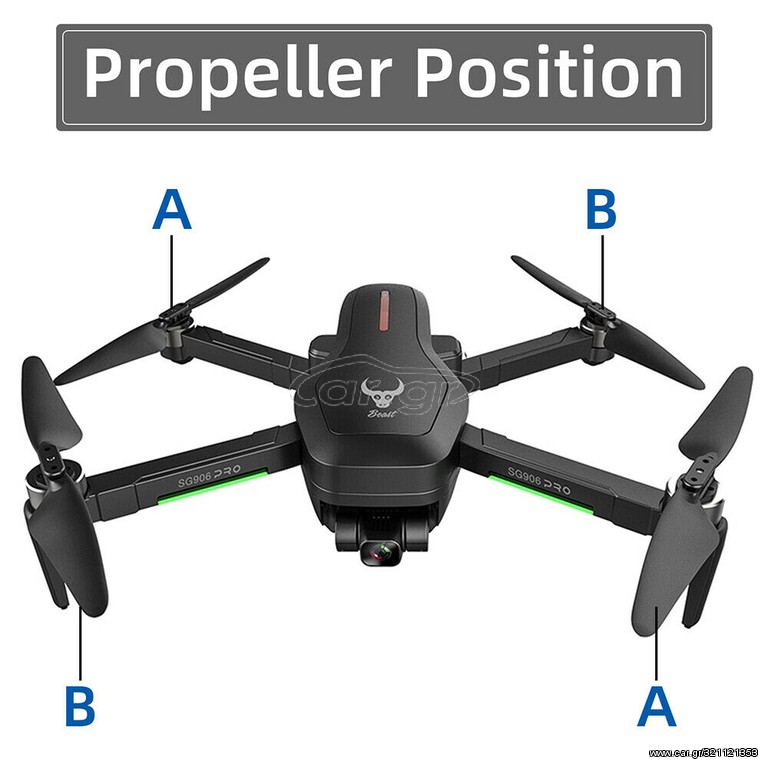 Multicopters-Drones 2022 SG906 PRO ΜΠΡΟΣΤΑ ΑΡΙΣΤΕΡΟ ΠΟΔΙ B + ΕΛΙΚΕΣ