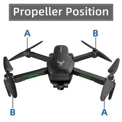 Airsport multicopters-drones '22 SG906 PRO ΜΠΡΟΣΤΑ ΑΡΙΣΤΕΡΟ ΠΟΔΙ B + ΕΛΙΚΕΣ
