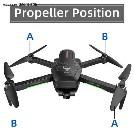 Αεράθλημα multicopters-drones '22 SG906 PRO ΜΠΡΟΣΤΑ ΑΡΙΣΤΕΡΟ ΠΟΔΙ B + ΕΛΙΚΕΣ