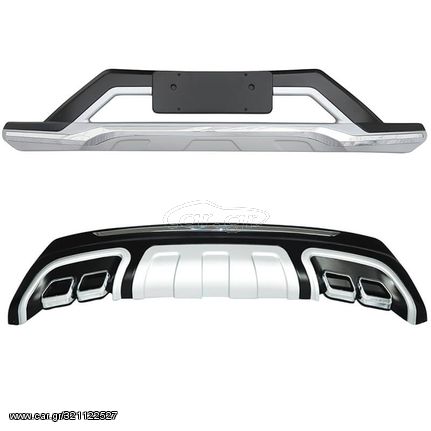 Skid Plates Προφυλακτήρων Body Kit Για Εμπρός Και Πίσω Προφυλακτήρα Για Hyundai Tucson 2015-2019 2 Τεμάχια