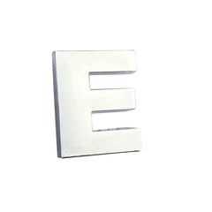 Αυτοκόλλητo Γράμμα Χρωμίου 3D ''E'' 2.7cm x 2.5cm 1 Τεμάχιο