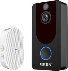 EKEN κουδούνι με κάμερα V7, WiFi, 1080p, PIR, cloud, μαύρο