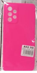EΥΚΑΜΠΤΗ TPU ΘΗΚΗ ΠΙΣΩ ΠΛΑΤΗ για Samsung A52 5G - ΦΟΥΞΙΑ (ΟΕΜ)