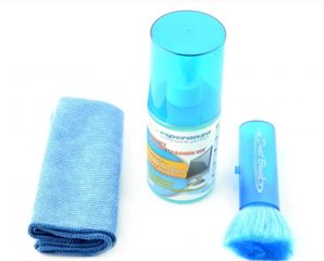 Esperanza es112 LCD Κιτ gel υγρό καθαρισμού πανάκι με μικροϊνες κ αντιστατικο βουρτσακι 200ml