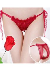 G-String "Rose" 18cm Red-thumb-1