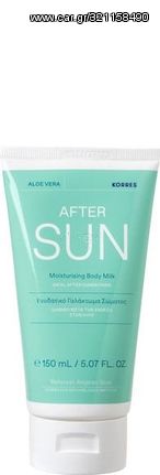 Korres After Sun Aloe Vera 150ml Ενυδατικό Γαλάκτωμα Σώματος για Μετά τον Ήλιο