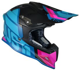 ΚΡΑΝΟΣ OFFROAD JUST1 J12 FULL CARBON HelmetUnit Blue/Pink Size XXL...ΠΡΟΣΦΟΡΑ!!!