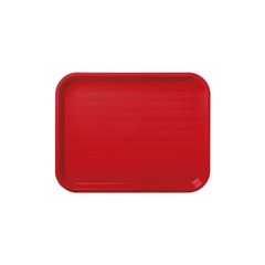 Δίσκος Πλαστικός Fast Food Κόκκινος 28x20cm