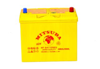 Μπαταρία αυτοκινήτου Mitsuba , NS60L (54523) , 60Ah ,400cca SAE.