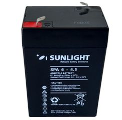 Επαναφορτιζόμενη μπαταρία Sunlight , 6V -4.5