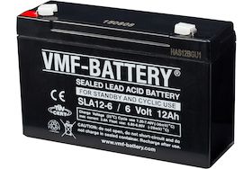 Επαναφορτιζόμενη μπαταρία Vmf , 6V 12Ah