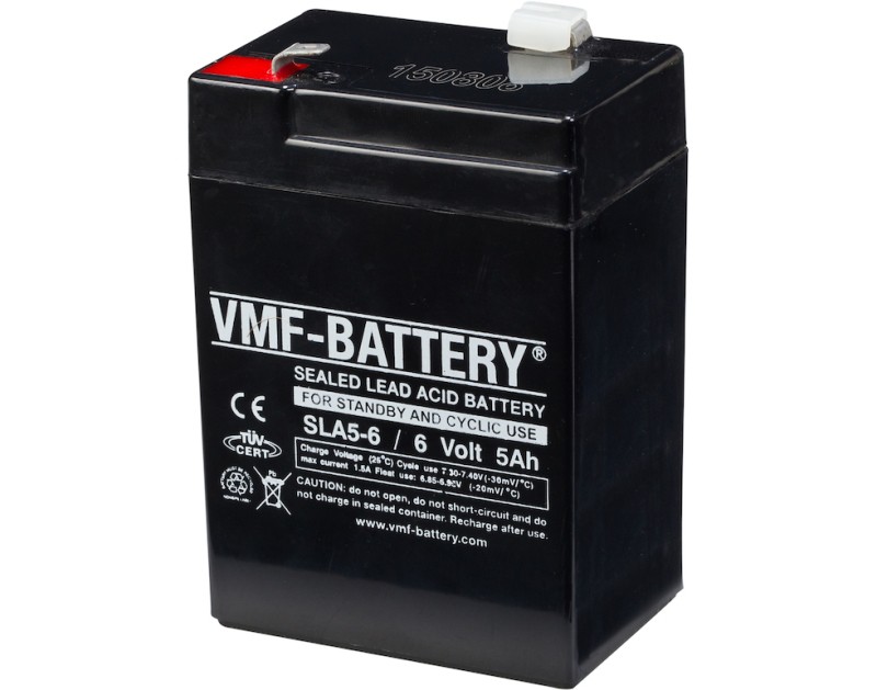 Επαναφορτιζόμενη μπαταρία Vmf , 6V 5Ah