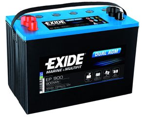 Μπαταρία  Exide EP900, Agm Dual,100Ah,εκκίνηση & service