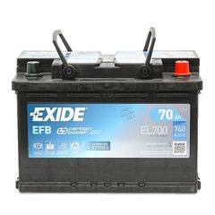 Μπαταρία αυτοκινήτου Exide EL700 EFB , 70Ah , 760cca - start-stop