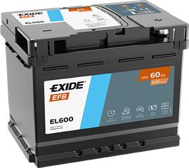 Μπαταρία αυτοκινήτου Exide EL600 EFB , 60Ah -640a, start-stop