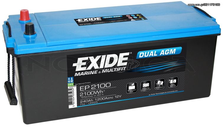 Μπαταρία  Exide   EP2100 AGM , 240Ah , 1200a  EN