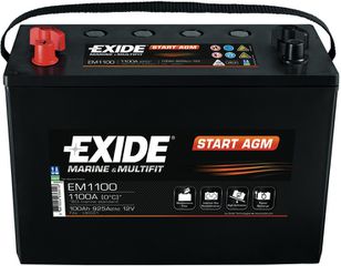 Μπαταρία Exide EM1100 Agm , 100Ah , 925a EN