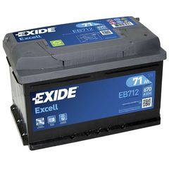 Μπαταρία  Exide Excell EΒ712, 71Ah 670cca