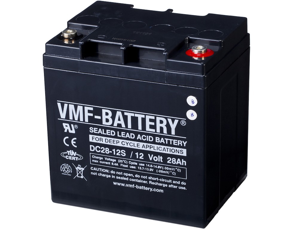 Μπαταρία Vmf DC28 -12 S, 28Ah Deep cycle