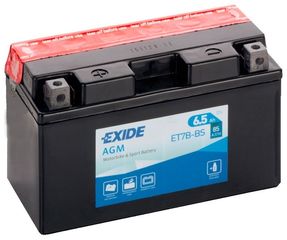 Μπαταρία μοτοσυκλέτας Exide   YT7B-BS (ET7B-BS), 12V 6.5Ah