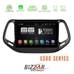 Bizzar S300 Jeep Compass 2017-> Car Pad 10" Android 10 Multimedia Station