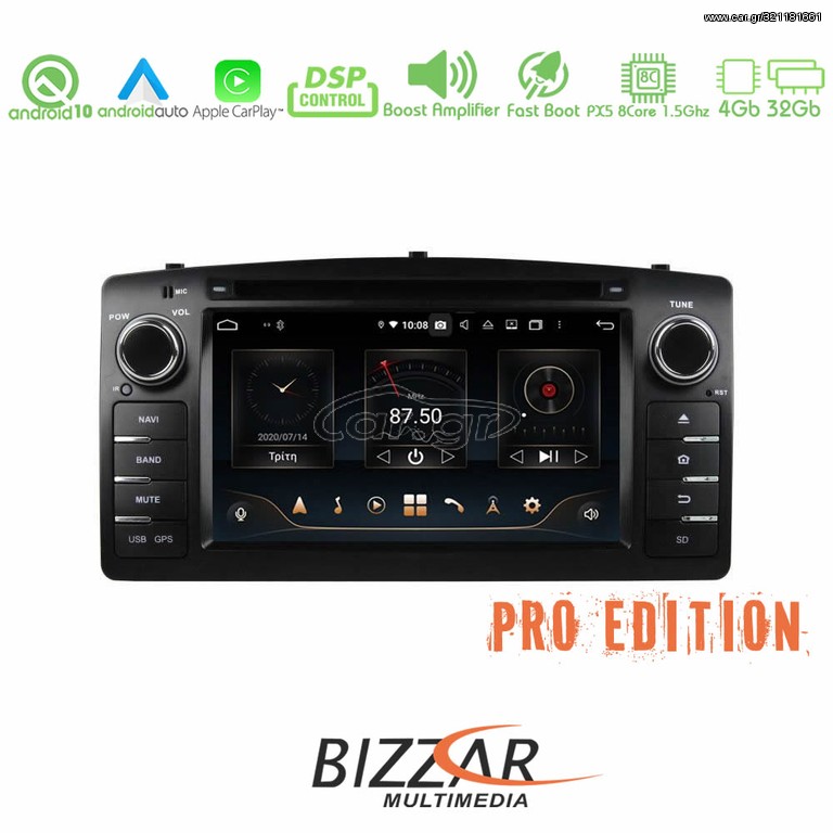 Bizzar Pro Edition Toyota Corolla Android 10 8core Navigation Multimedia