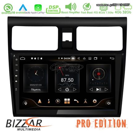 Bizzar Pro Edition Suzuki Swift 2005-2010 Android 10 8core Navigation Multimedia