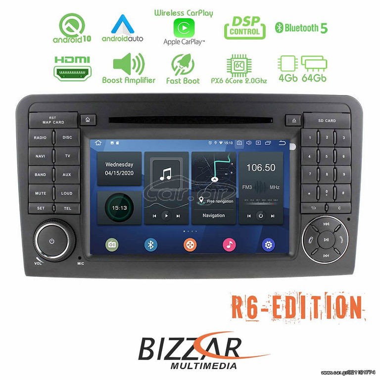 Bizzar R6 Edition Mercedes ML/GL Android 10.0 6core Navigation Multimedia