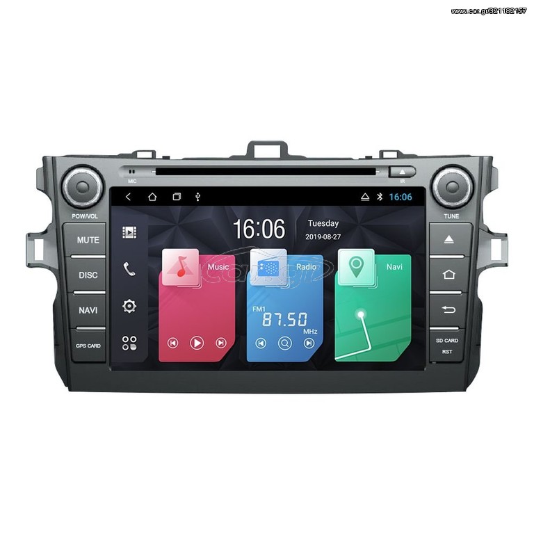 Bizzar Toyota Corolla Android 9.0 Pie 4core Navigation Multimedia