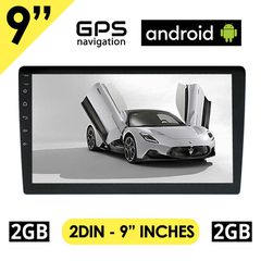 BOOMA 9" ιντσών Android οθόνη αυτοκινήτου 2+32GB με GPS (ηχοσύστημα, WI-FI, Youtube, USB, 2DIN, MP3, MP5, Bluetooth, Mirrorlink, 4x60W, AUX, Universal) B49292