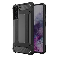 Hybrid Armor Case Tough Rugged Cover for Samsung Galaxy S22 Ultra black