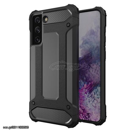 Hybrid Armor Case Tough Rugged Cover for Samsung Galaxy S22 Ultra black