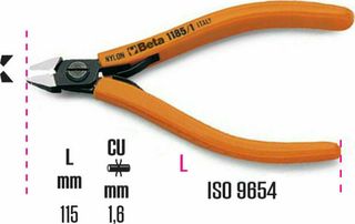 Beta 1185/2 Πλαγιοκόφτης 115mm.-thumb-1