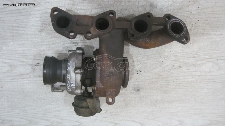 Turbo diesel GARRETT με ηλεκτρονική σκάστρα από Ford Mondeo '07-'11, για Ford S-MAX 2007-2011, Ford Galaxy '06-'13, Ford Transit Connect 2006-2011, Ford Focus '07-'12, μοτέρ QYBA 1.8 TDCi 125PS