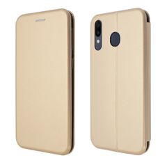 Okkes Book Case Osaka για Samsung Galaxy M20 - Χρυσό