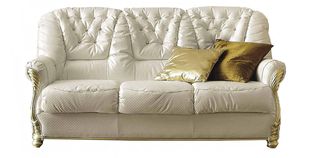 Τριθέσιος καναπές κρεβάτι με Swarovski κρυστάλλους LEONARDO (LEO3) ΚΑΝΑΠΕΣ ΤΡΙΘΕΣΙΟΣ