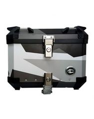 Coocase Βαλίτσα Q1 Aluminium 45lt Geometrical Black/White