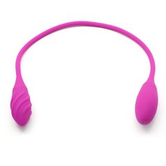 7-Speed Pink Rechargeable Double Vibrator 60 cm-thumb-1