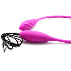 7-Speed Pink Rechargeable Double Vibrator 60 cm-thumb-5