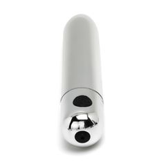 3.8" Silver 10-Speed USB Vibrating Bullet-thumb-3