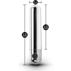3.8" Silver 10-Speed USB Vibrating Bullet-thumb-5