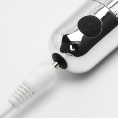 3.8" Silver 10-Speed USB Vibrating Bullet-thumb-4
