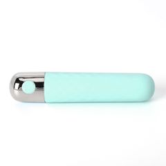 3.8" Green 10-Speed USB Silicone Vibrator-thumb-1