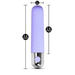 3.8" Blue 10-Speed USB Silicone Vibrator-thumb-5