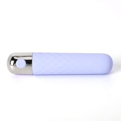 3.8" Blue 10-Speed USB Silicone Vibrator-thumb-1