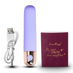 3.8" Blue 10-Speed USB Silicone Vibrator-thumb-6