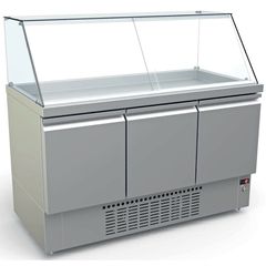 Ψυγείο Βιτρίνα Συντήρησης Ψαριών με Μοτέρ 138x70x130cm Dominox VFK-138-3G